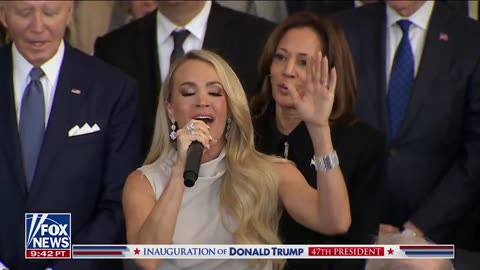 Carrie Underwood sings at Donald Trumps Inauguration