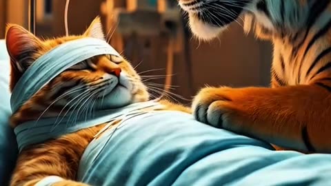 🦊 Fox Attacks the Cat! 🐯 Tiger Strikes Back | Ai cat video | Cat shorts