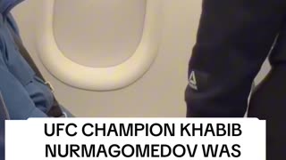 UFC champion Khabib Nurmagomedov removed from the plane