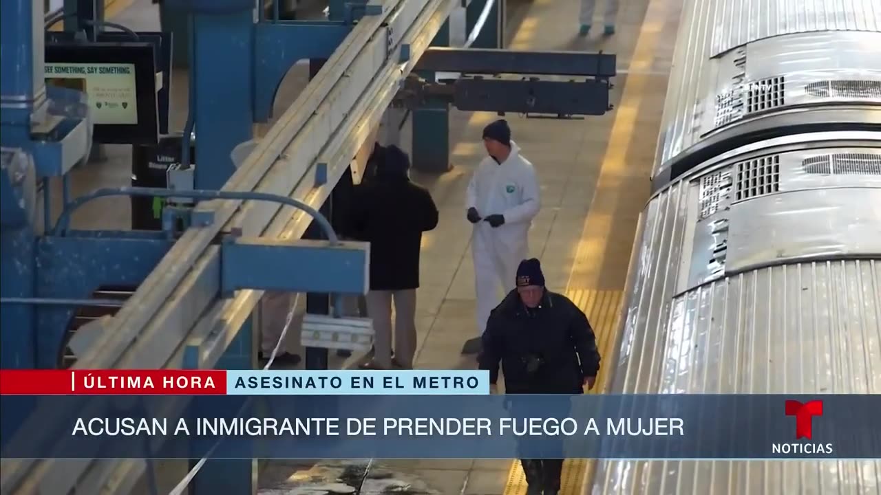 Imputan cargos contra guatemalteco sospechoso de pegarle fuego a una mujer en el metro de Nueva York
