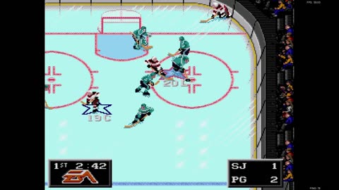 NHL '94 Franchise Mode 1992 Pre-Season G13 - Len the Lengend (SJ) at Hockee (PG)