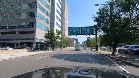 Driving Streets of Downtown Philadelphia