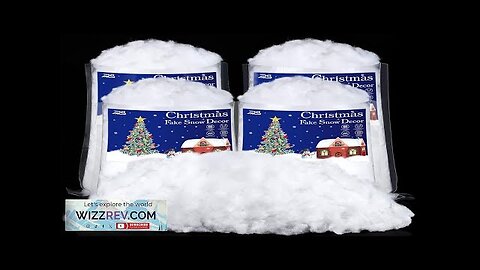 Ruisita 4 Bags Christmas Fake Snow Artificial Snow 35.3 Ounces Fluffy Snow Review