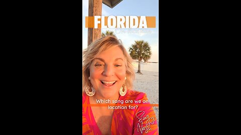 We are in Florida on location for my next video shoot. Any guesses which song we are shooting for?