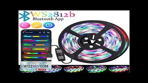 DC 5V 3M LED Strip Lights RGBIC WS2812B Phantom Bluetooth APP Remote Review