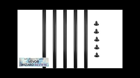 VEVOR Deck Balusters 51 Pack Metal Deck Spindles 32"x0.75" Staircase Baluster Review