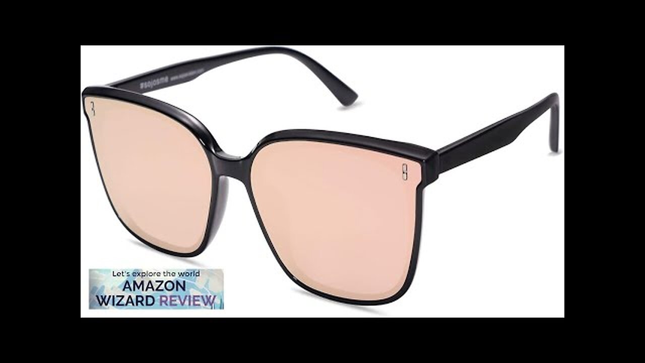 SOJOS Trendy Oversized Sunglasses for Women and Men Review