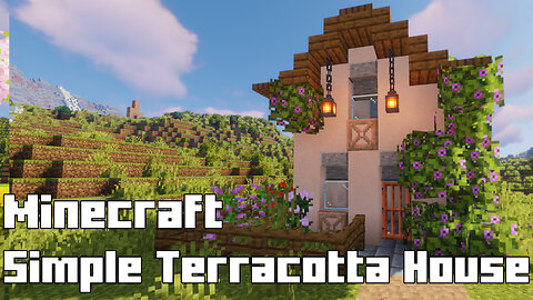 Building a Simple Terracotta House in Minecraft - Colorful Home