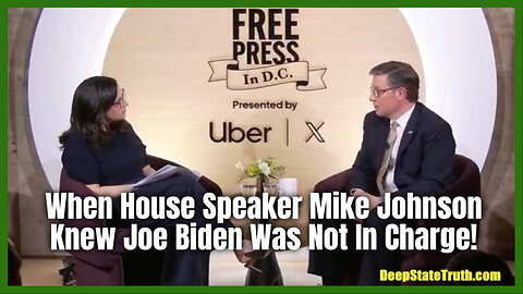 🇺🇸 🔥 HUGE! When House Speaker Mike Johnson Knew "Resident" Joe Biden Was Not In Charge!