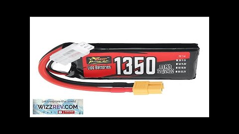 ZOP Power 2S 7.4V 1350mAh 120/240C 9.99Wh LiPo Battery XT60 Plug Review