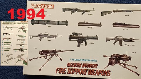 re-UNBOXING: DRAGON, MODERN INFANTRY FIRE SUPPORT WEAPONS, 1:35 QUARTERMASTER SERIES, 3808, 1994