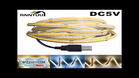 DC5V COB Led light strip with USB power supply 320LED/m high-density flexible Review