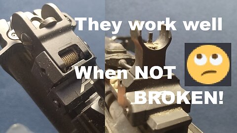Vintage AERO PRECISION flip up iron sights front and rear, deep dive autopsy.