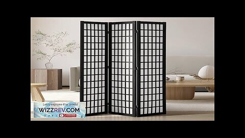 VEVOR Room Divider 3 Panel Japanese Room Divider Wood Folding Privacy Screen Review