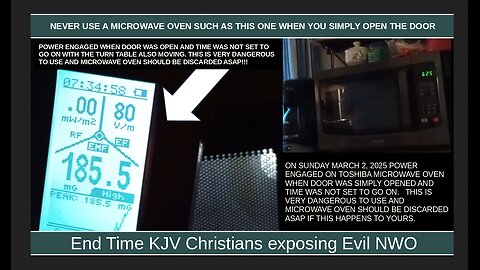 NEVER USE A MICROWAVE OVEN SUCH AS THIS ONE WHEN YOU SIMPLY OPEN THE DOOR