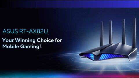 ASUS RT-AX82U (AX5400) Dual Band WiFi 6 Extendable Gaming Router