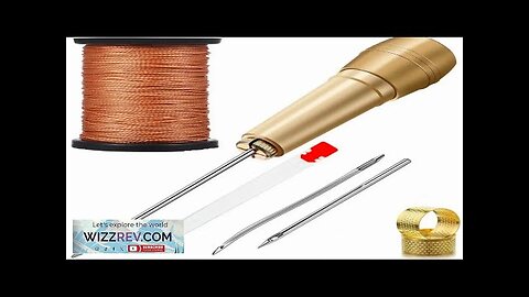 Leather Sewing Kit DIY Leather Sewing Awl Needle With Copper Handle Set Review