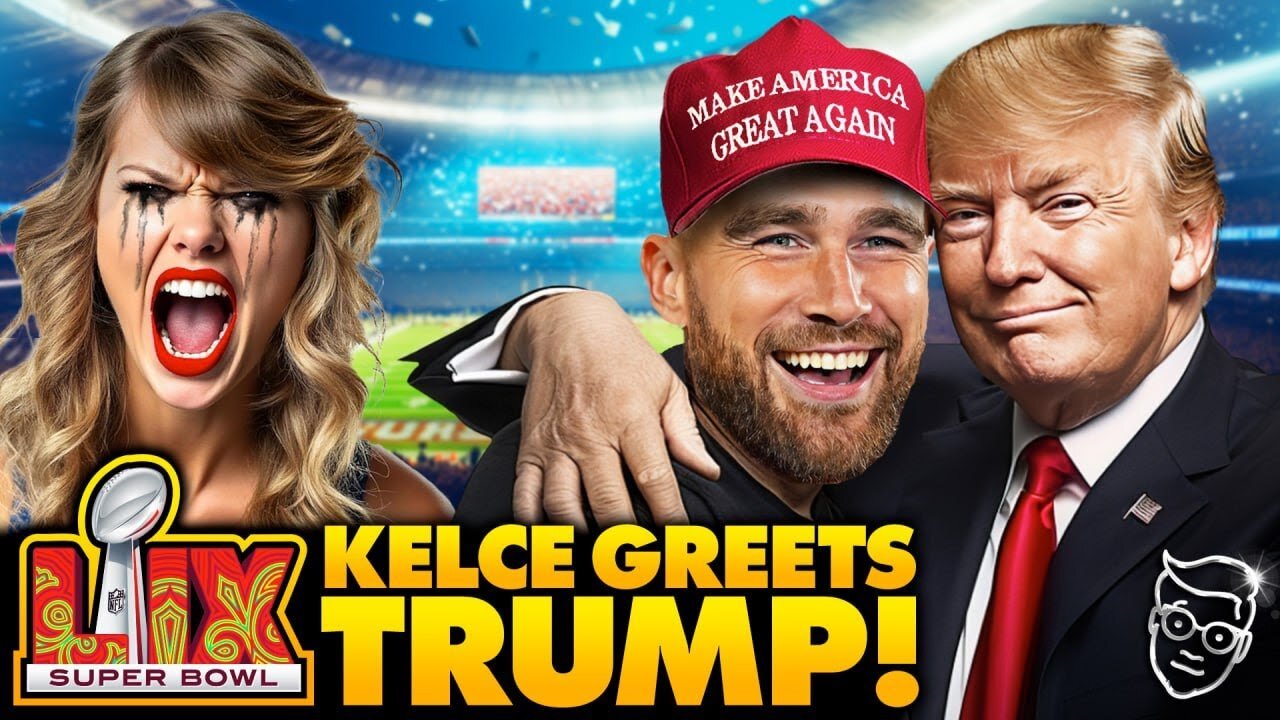 Taylor Swift Throws Psychotic Hissy Fit After Boyfriend Travis Kelce ENDORSES Trump at Super Bowl!!