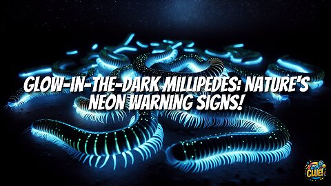 Glow-in-the-Dark Millipedes: Nature's Neon Warning Signs!