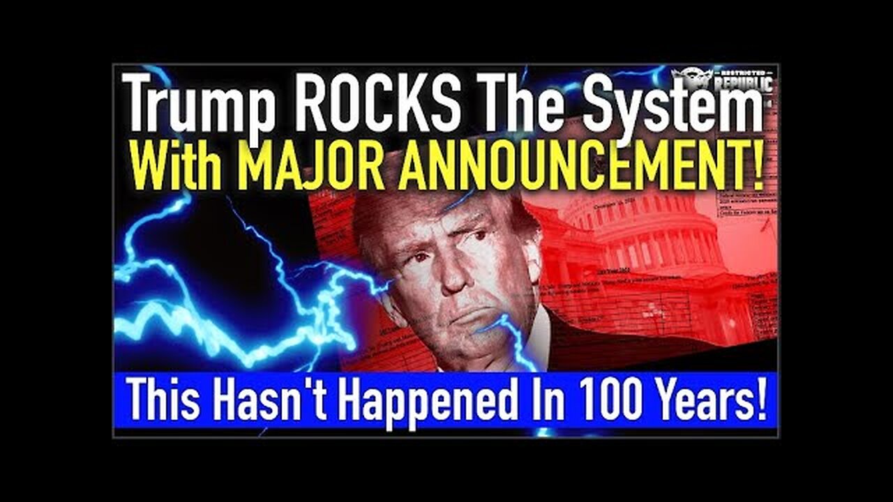 This Hasn’t Happened In 100+ Years! Trump ROCKS The System With MAJOR Announcement!