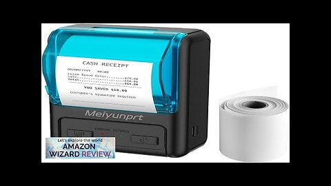 Receipt Printer Bluetooth Portable Thermal POS Receipt Printer for Small Business 58mm Review