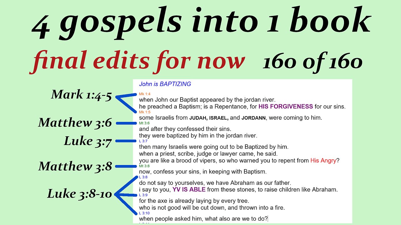 090s 4 gospels into 1 book p12c final edits 4 gospels into 1 book [Jesus] [bible]