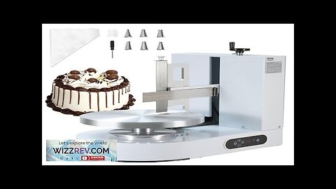 Cake Decorating Machine Cake Frosting Spreading for 6" to 14" Cake White Review