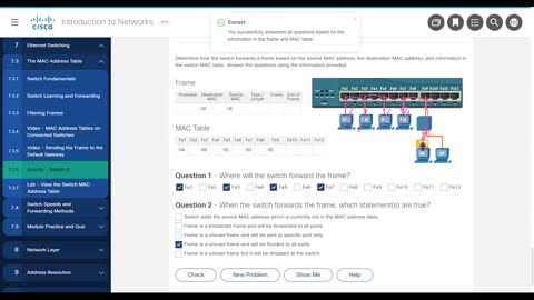 CCNAv7 - Chapter 7 - Switch It Activity