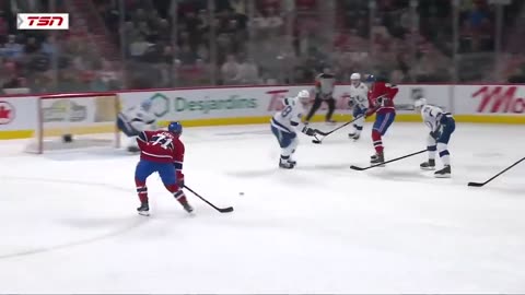 NHL - Jake Evans scores the game winner for the @CanadiensMTL