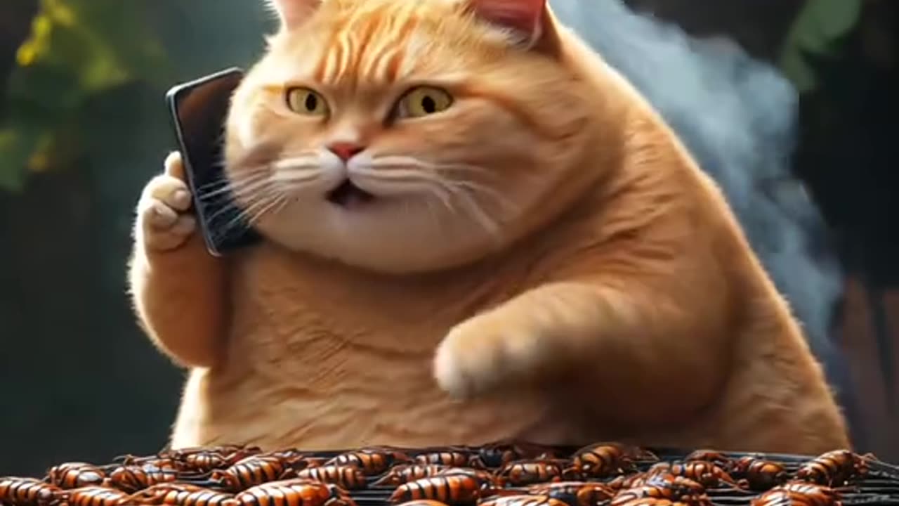 Orange Cat | Ai cat video | Cat shorts