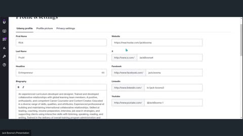 How To Create An Outstanding Udemy User Profile With Rick Pruitt 2