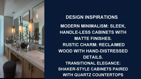 CUSTOM BATHROOM CABINETS BY VC WOODWORKS