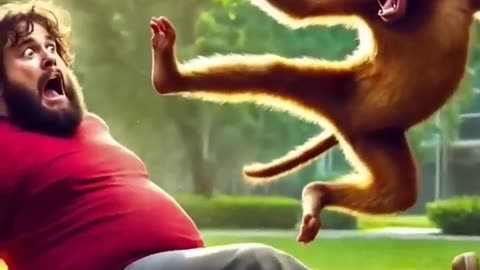 Cat monkey love