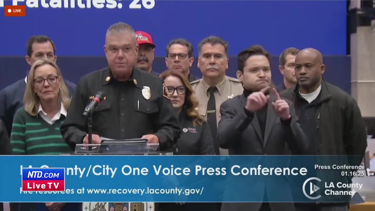 LIVE: Los Angeles Officials Give Update on Fire Response