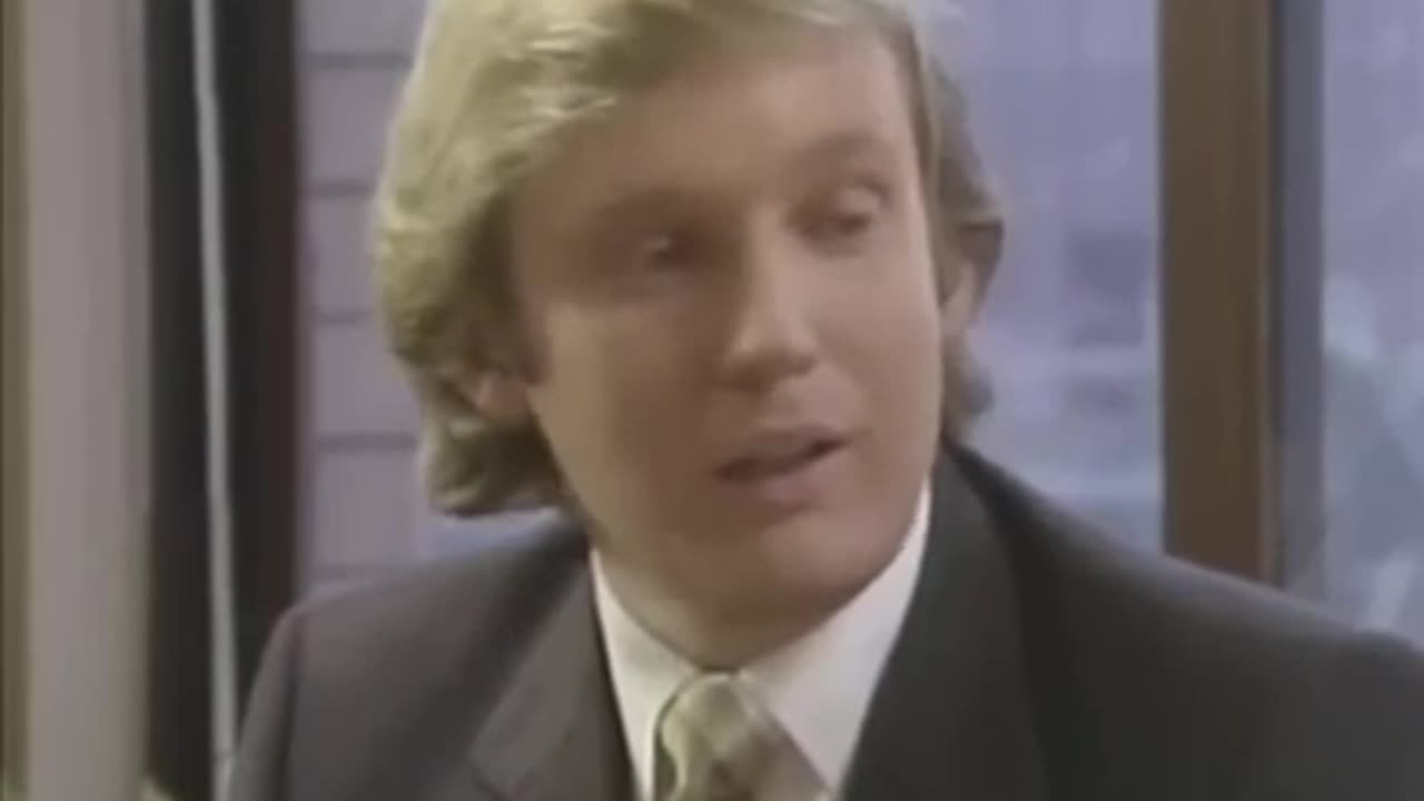 34 year old Donald Trump asked if he'd ever run for President.