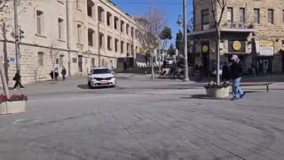 Outrageous footage: Police car runs over pedestrian on Jaffa Street in Jerusalem