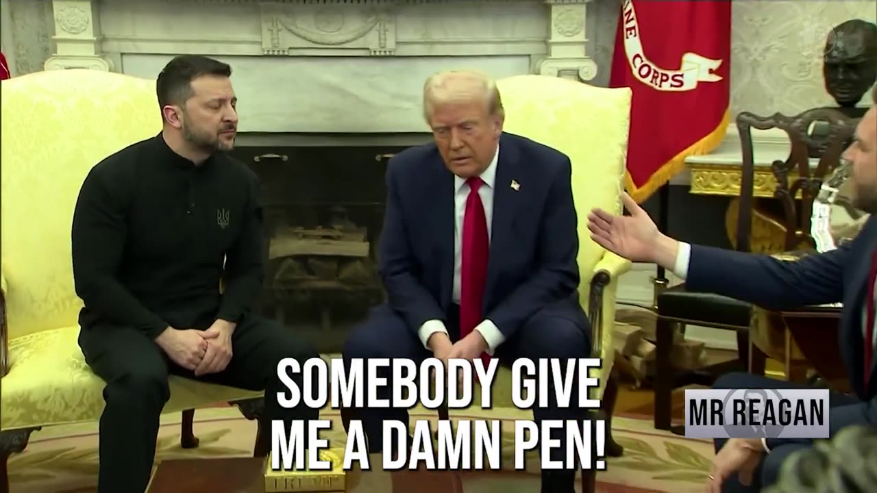 🇺🇸 🇺🇦 President Trump and Ukraine Dictator Zelenskyy Having a Chat at the White House (Parody) 😂