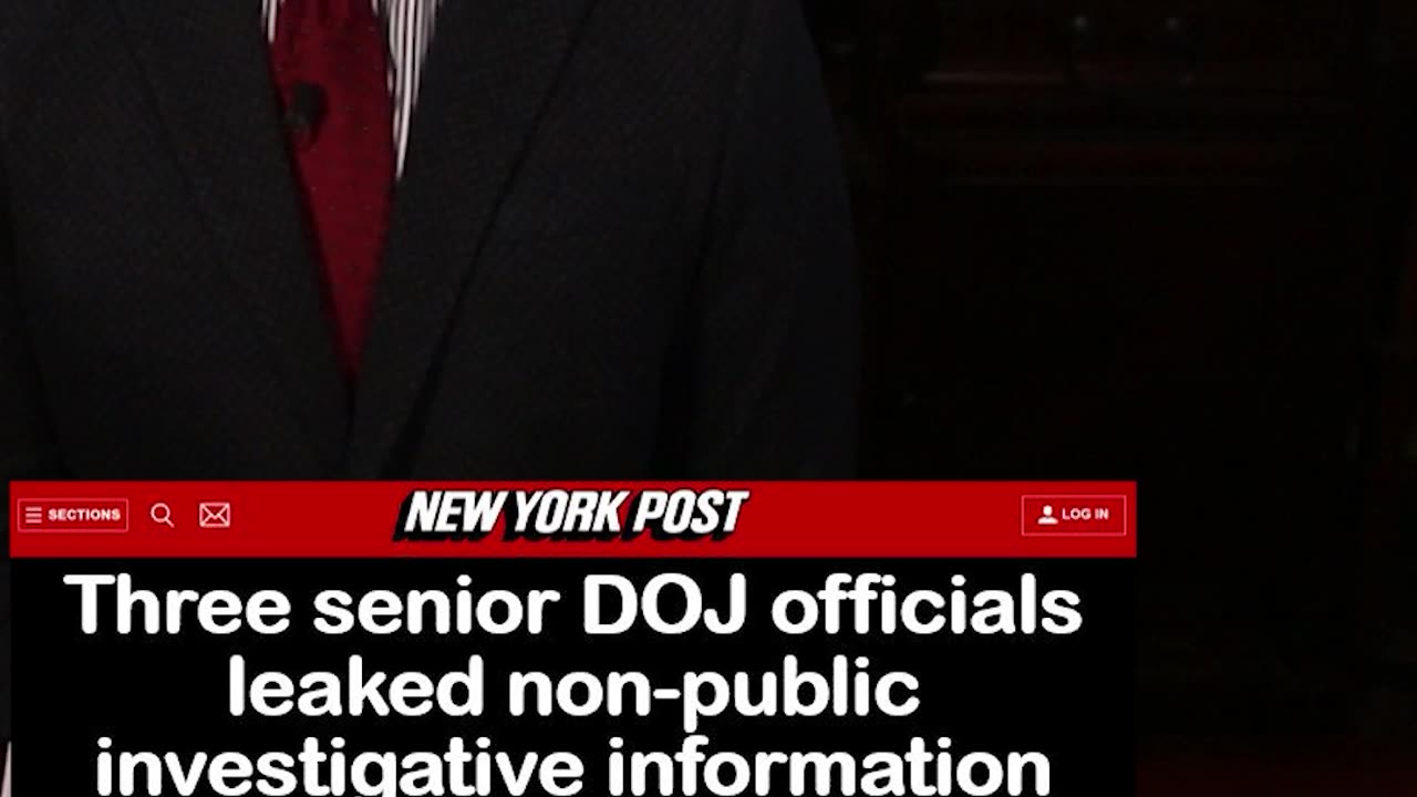 Senior DOJ officials leaked confidential information ‘days before an election’