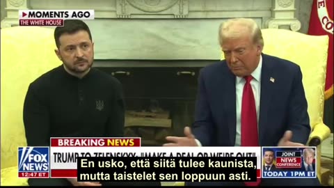 Trump & Zelensky ovaalissa huoneessa part 1