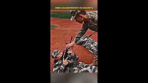 When_a_soldier_guards_his_cigarette_as_if_it’s_more_important_than_his_weapon#trollface_#short(720p)