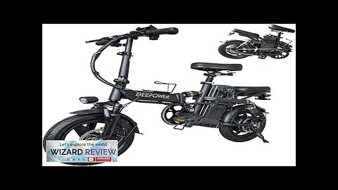 Foldable 14 Inch Adult Ebikes 400W Motor MAX 48V 1440WH Removable Battery Review