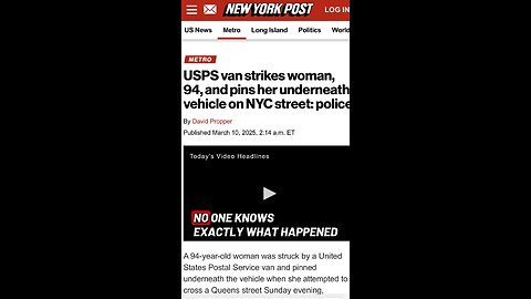 “USPS Truck Hits 94-Year-Old… HOW Did This Happen?!”