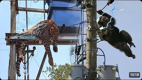 So Pitiful! Python And Thousands Of Wild Animals Trapped On High Voltage Power Lines