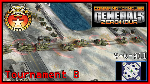 C&C Generals Zero Hour | Tank General | 4-for-All | Tournament B