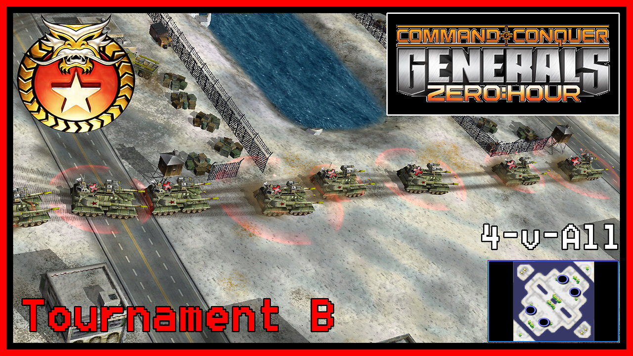 C&C Generals Zero Hour | Tank General | 4-for-All | Tournament B