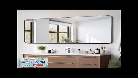 Square Wall Mounted Mirror 36" x 72" Mirror with Aluminium Alloy Frame Review