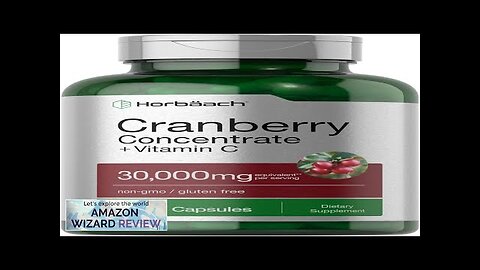 Horbäach Cranberry Concentrate Extract Pills + Vitamin C 30000mg 120 Review