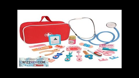 Wooden Pretend Play Doctor Educational Toys for Children Medical Simulation Medicine Chest Review