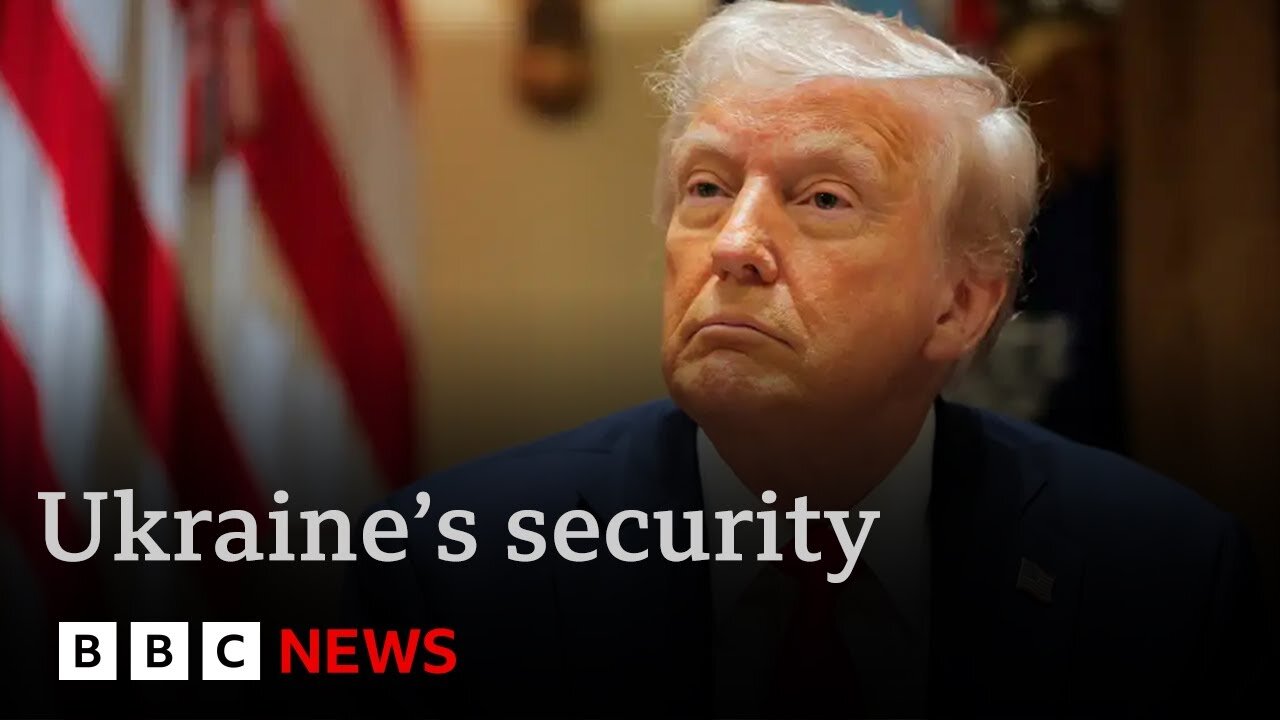 President Trump confirms no US security guarantee for Ukraine | BBC News