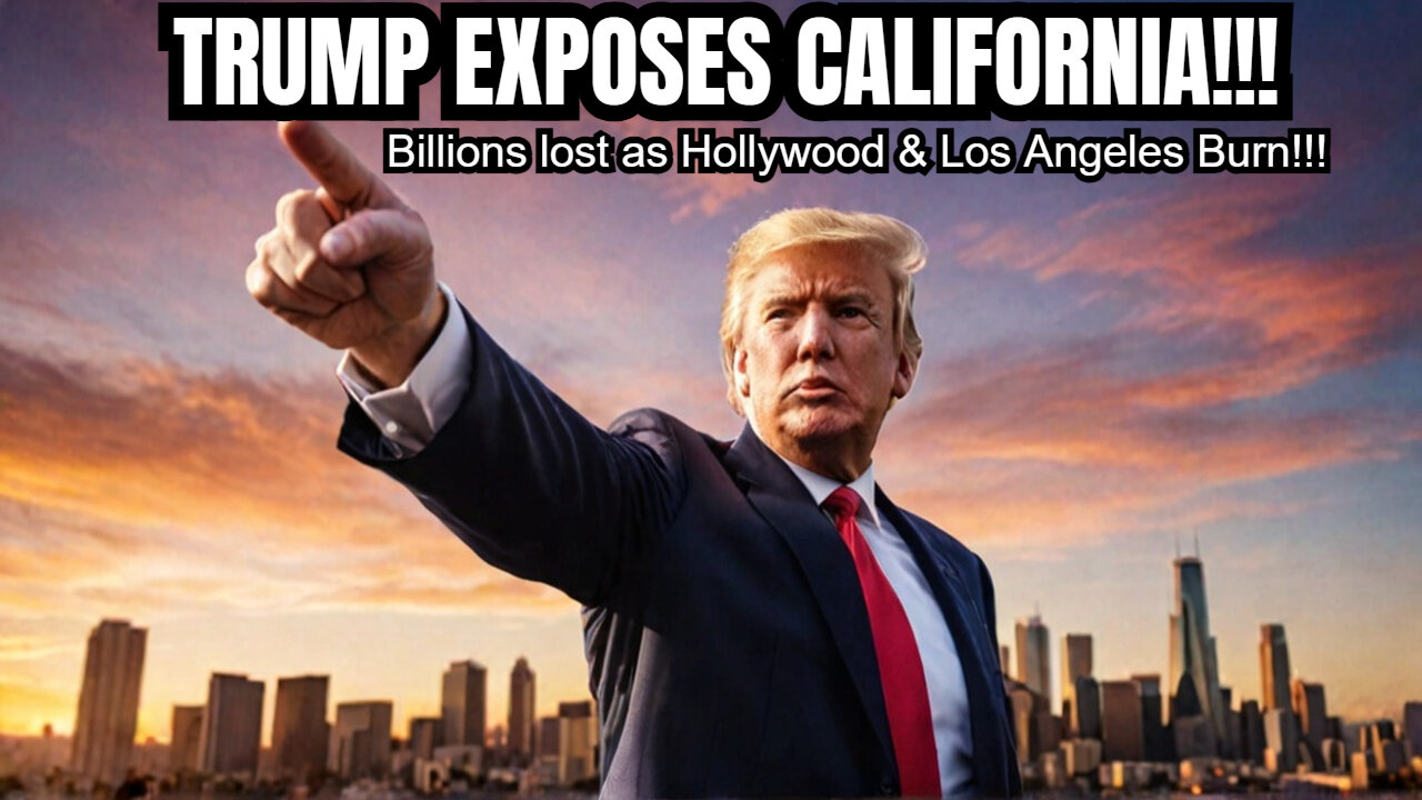 Trump Exposes California Liberal Leaders While The State Burns!!!